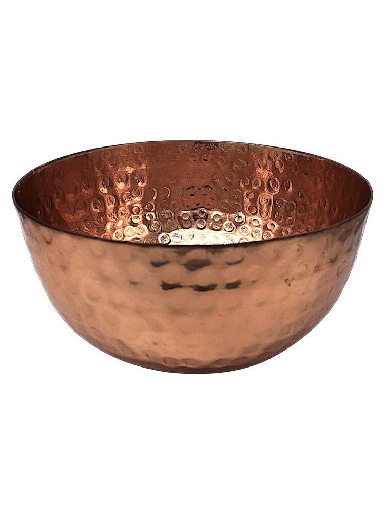 Platter and bowls - Deco Bowl – red copper - hammered - round - Unique - Finely crafted - MAISON ZOE