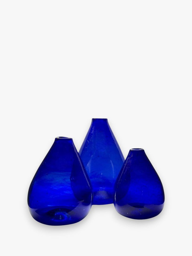 Vases - Ensemble de 3 vases en verre — Artisanat durable en verre recyclé - MAISON ZOE