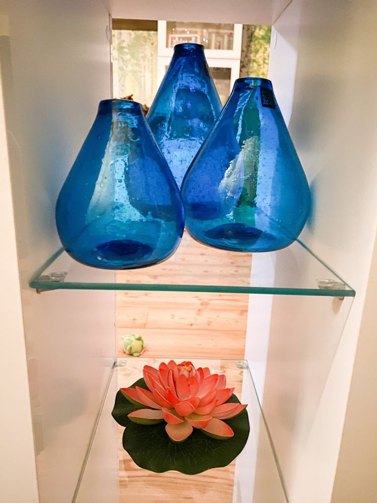 Vases - Ensemble de 3 vases en verre — Artisanat durable en verre recyclé - MAISON ZOE