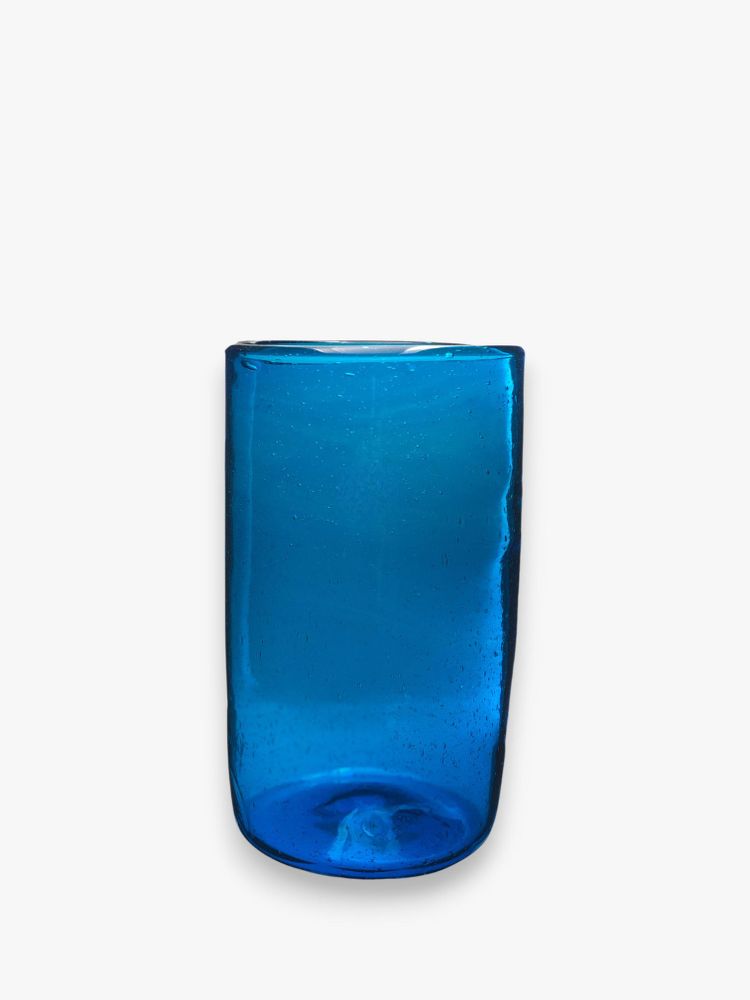 Vases - Elena Glass Vase –mouthblown Recycled Glass with Unique Bubbled Finish - MAISON ZOE