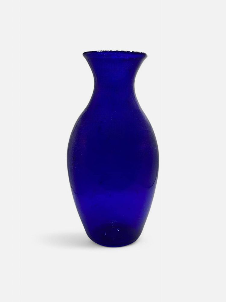 Vases - Belina glass Vase – mouthblown Recycled Glass with Elegant Finish 27cm - MAISON ZOE