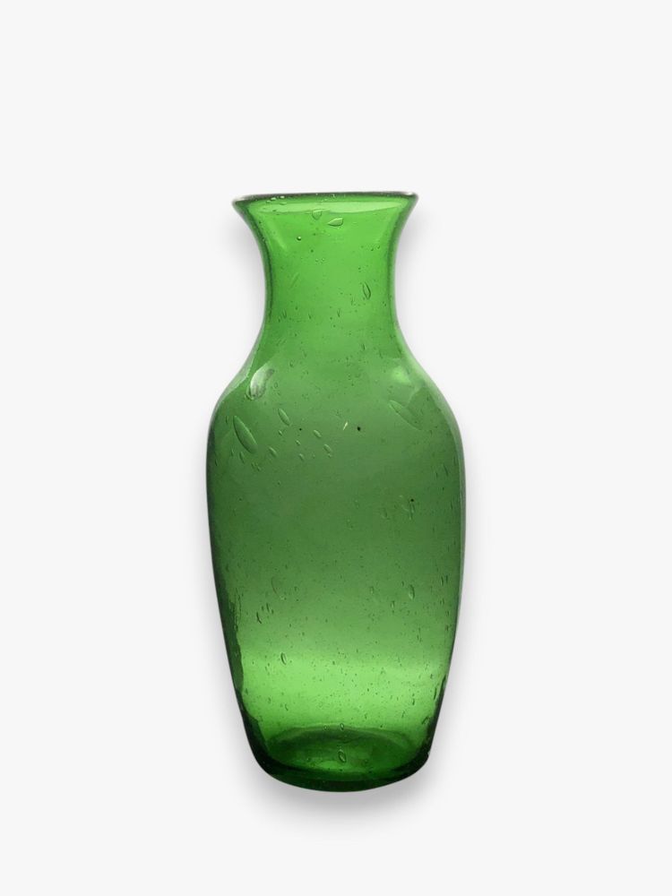 Vases - Belina glass Vase – mouthblown Recycled Glass with Elegant Finish 27cm - MAISON ZOE