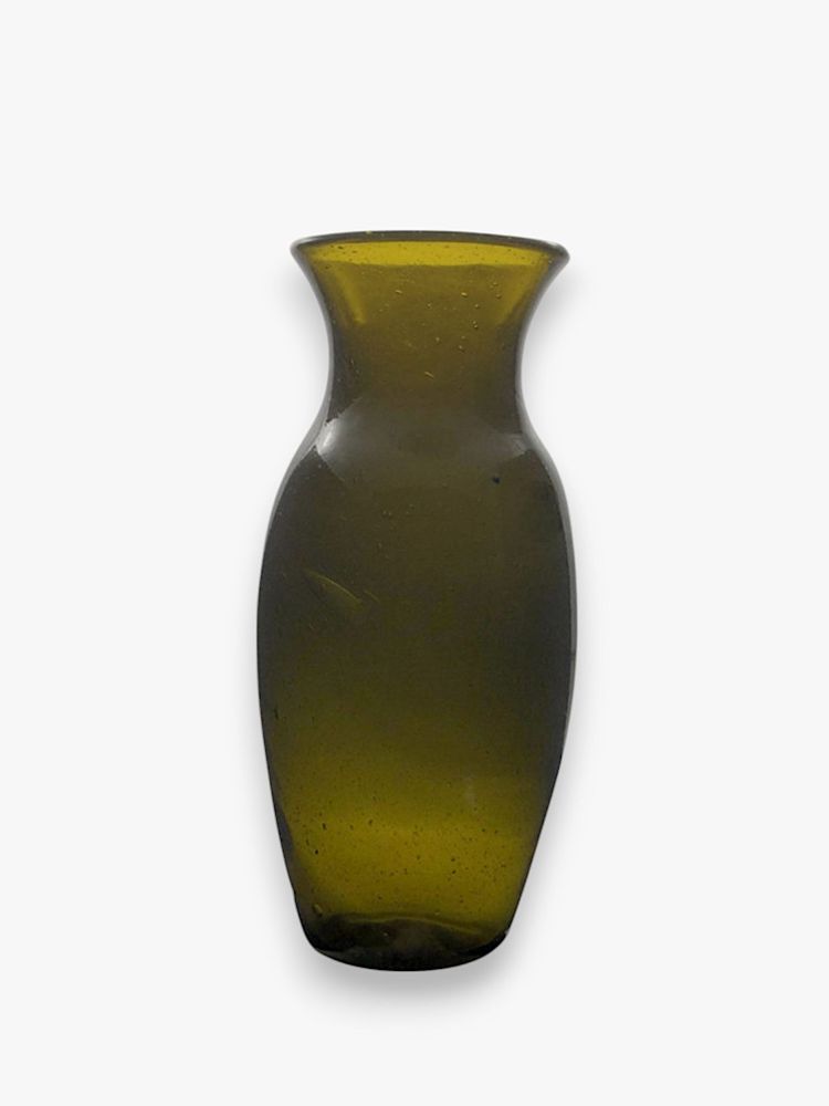 Vases - Belina glass Vase – mouthblown Recycled Glass with Elegant Finish 27cm - MAISON ZOE