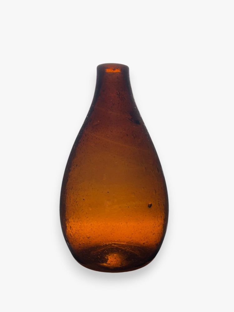 Vases - Yana glass Vase – mouthblown Recycled Glass with Bubbled Finish 24cm - MAISON ZOE