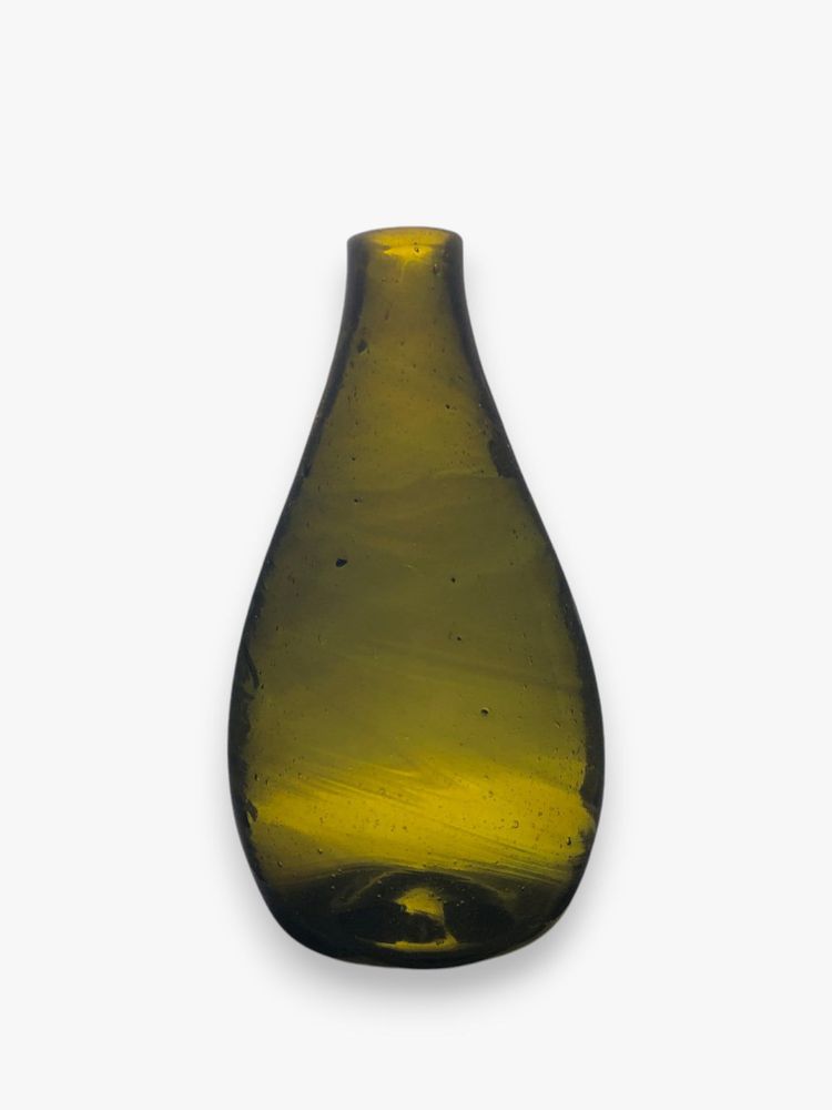 Vases - Yana glass Vase – mouthblown Recycled Glass with Bubbled Finish 24cm - MAISON ZOE