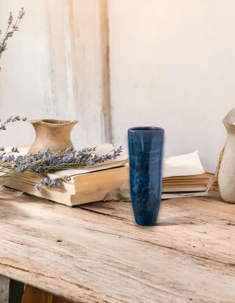 Vases - Piya Vase – Handcrafted Ceramic with Turquoise & Lilac Glaze - Unique - MAISON ZOE