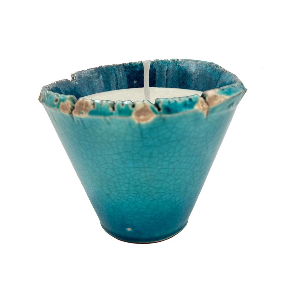 Bougies - Bougie ancienne en céramique CITRONELA taille M - WAX DESIGN - BARCELONA