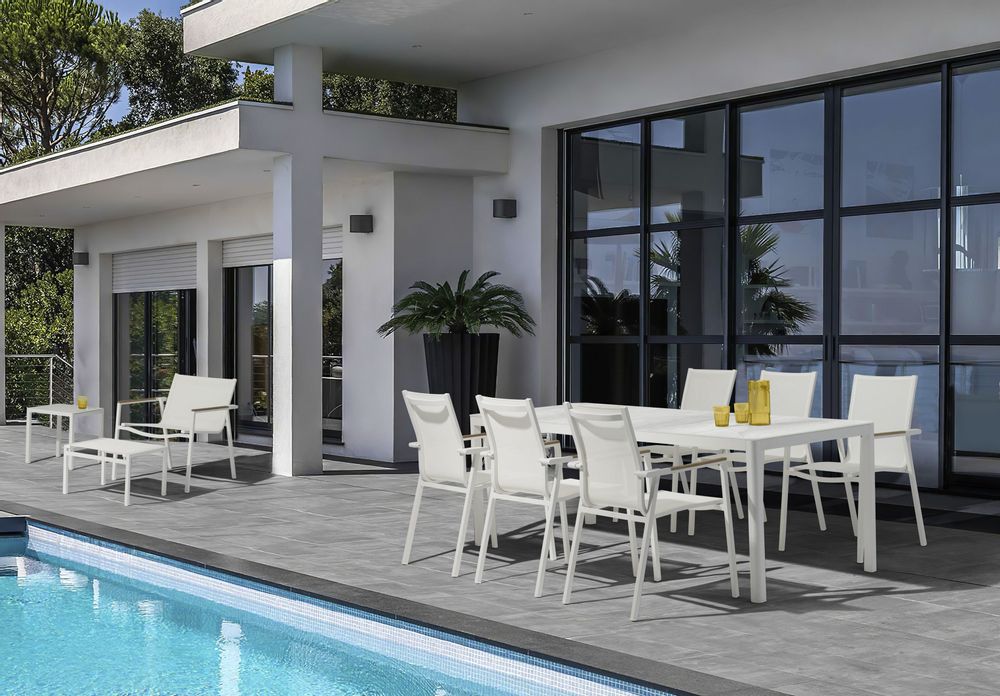 Lawn tables - ELLA rectangular garden table (180 cm) - COUTURE JARDIN