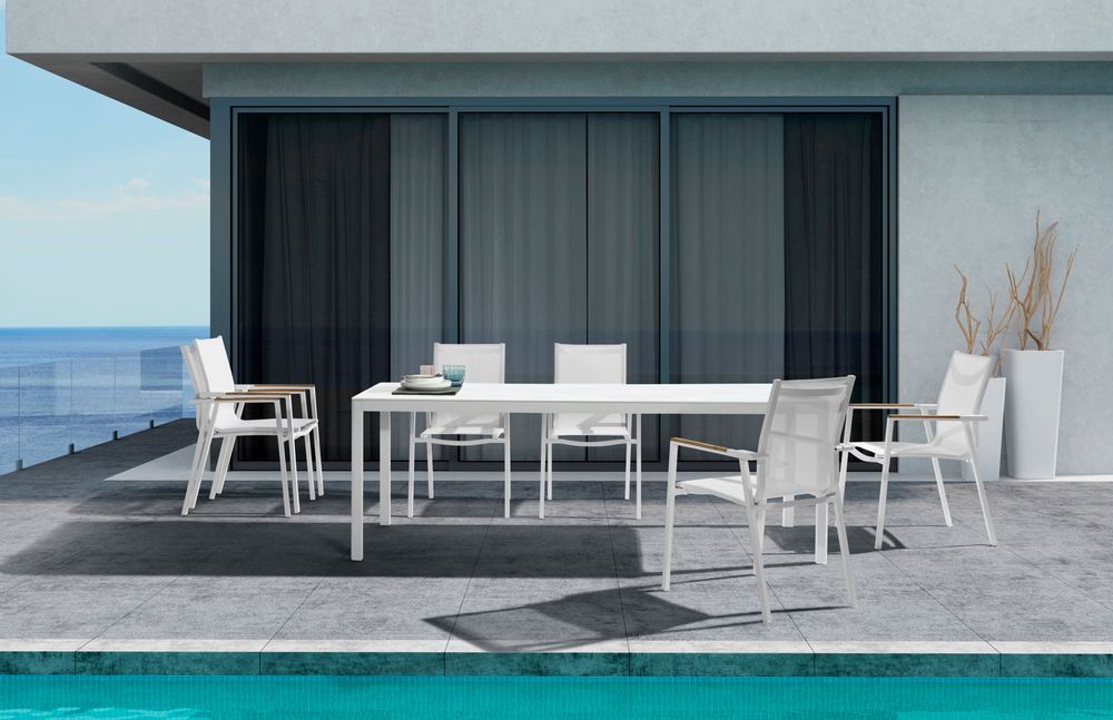 Lawn tables - ELLA rectangular garden table (220 cm) - COUTURE JARDIN