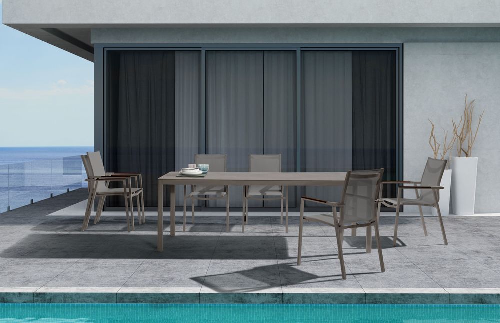 Lawn tables - ELLA rectangular garden table (220 cm) - COUTURE JARDIN