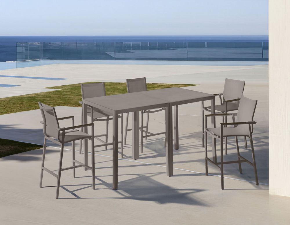 Tables de jardin - Table de bar carrée (90 cm) ELLA - COUTURE JARDIN