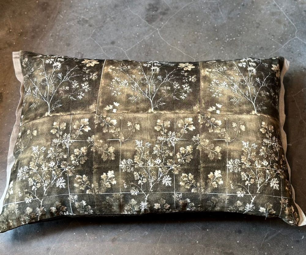 Coussins - Housse de coussin Herbier Kaki - grand rectangle - JOLI JOUR PARIS