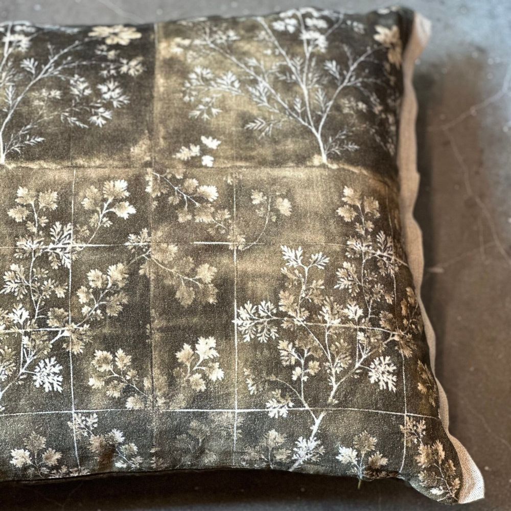 Coussins - Housse de coussin Herbier Kaki - grand rectangle - JOLI JOUR PARIS