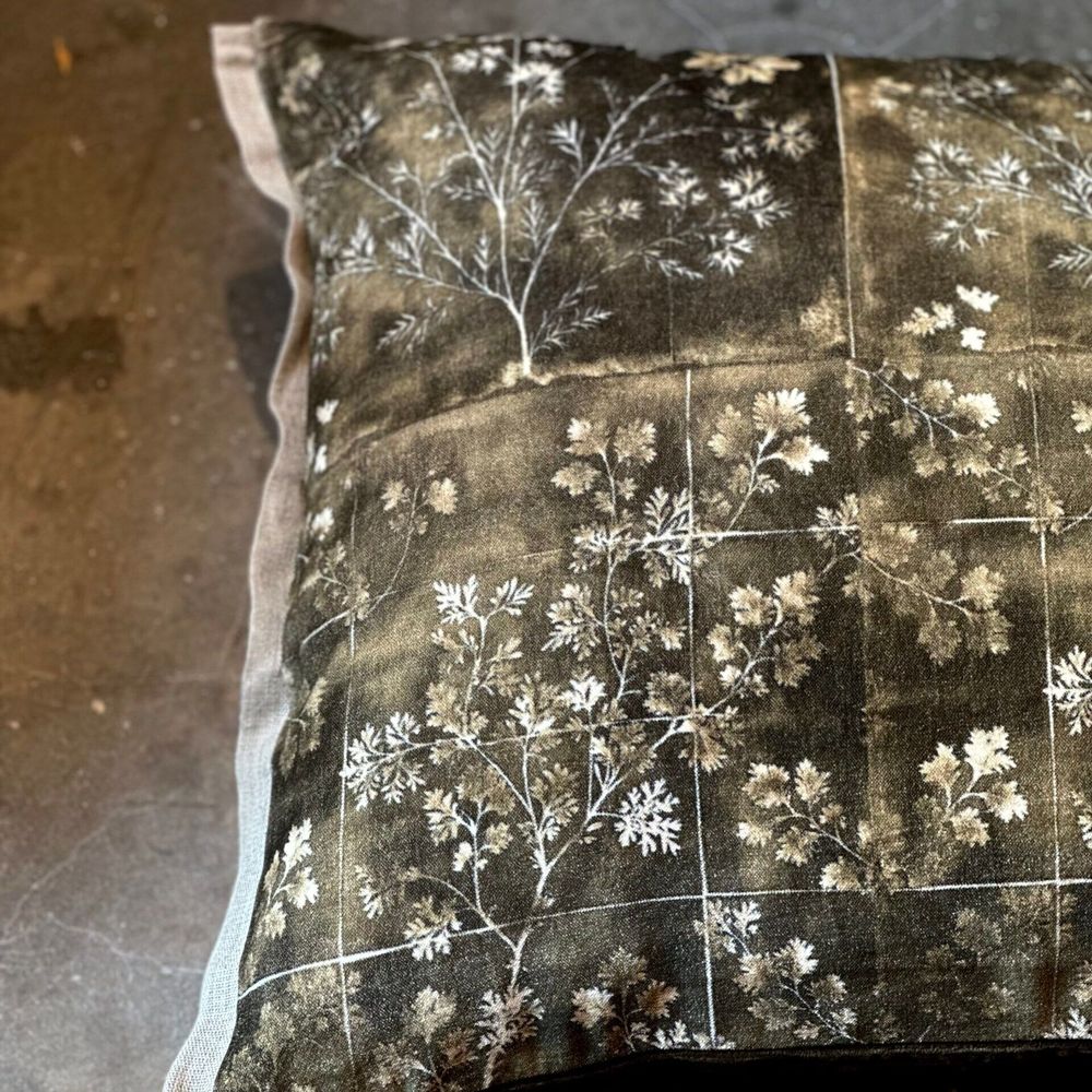 Coussins - Housse de coussin Herbier Kaki - grand rectangle - JOLI JOUR PARIS