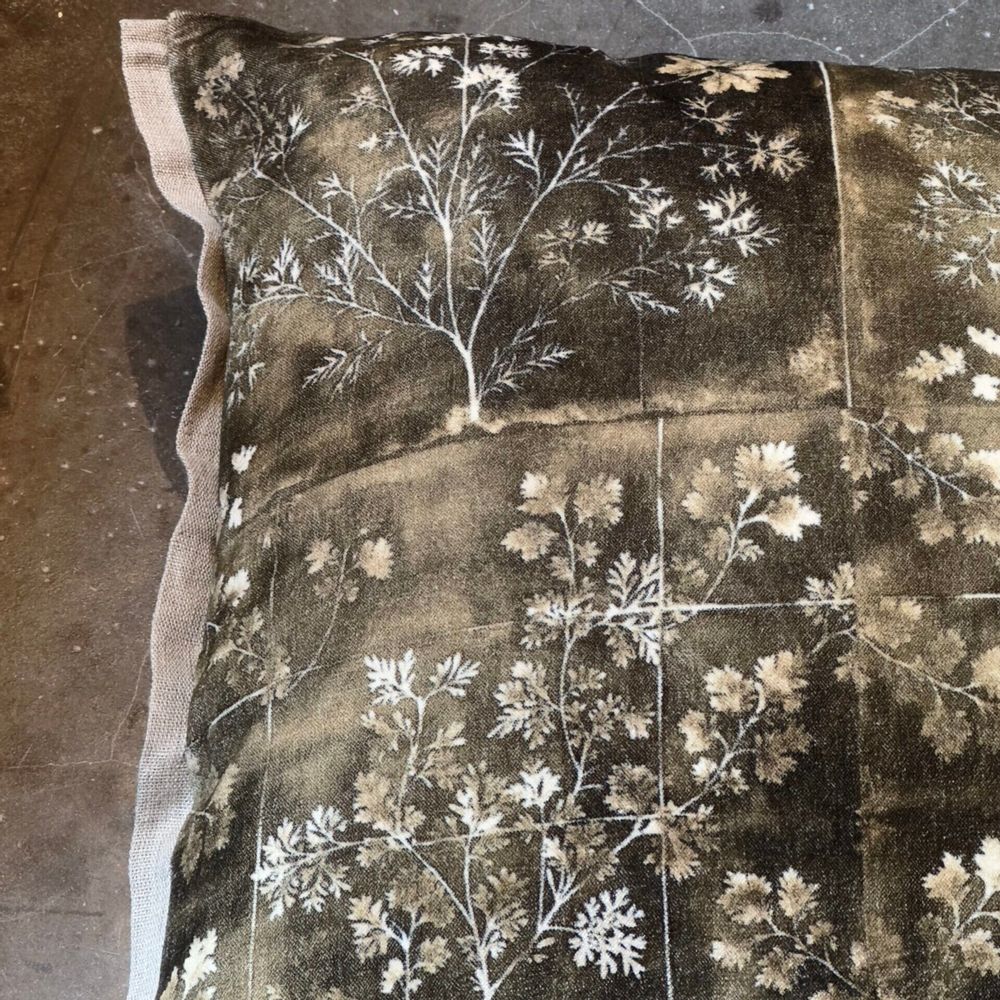 Coussins - Housse de coussin Herbier Kaki - grand rectangle - JOLI JOUR PARIS