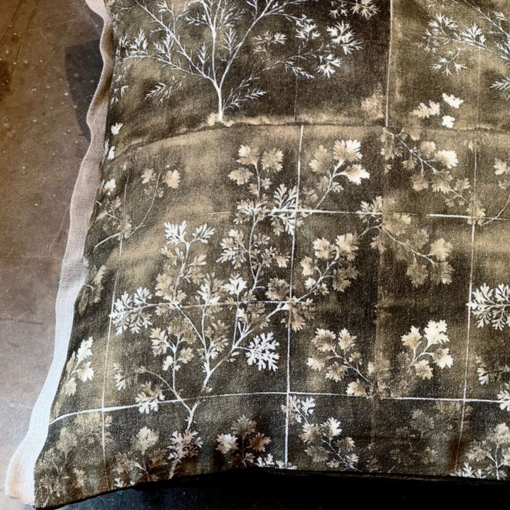 Coussins - Housse de coussin Herbier Kaki - grand rectangle - JOLI JOUR PARIS