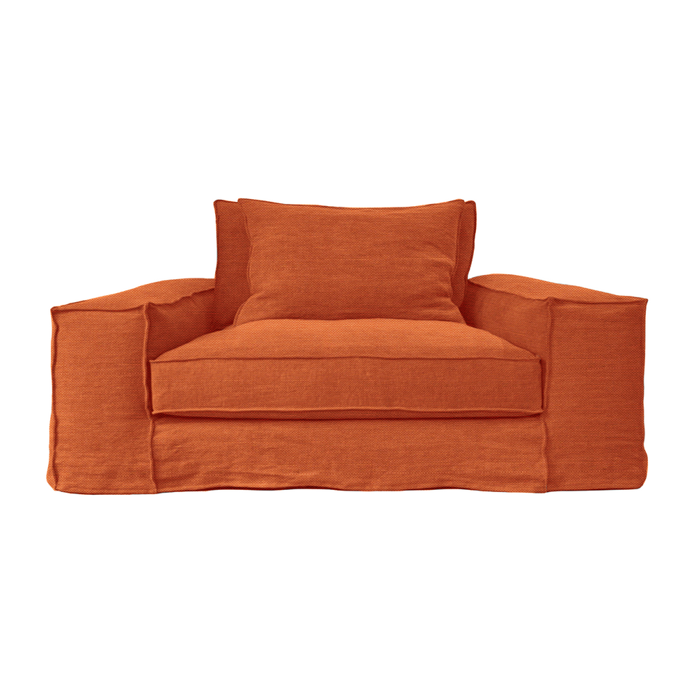 Sofas - Mechanical orange Portobello sofa - 1 seater - JOLI JOUR PARIS