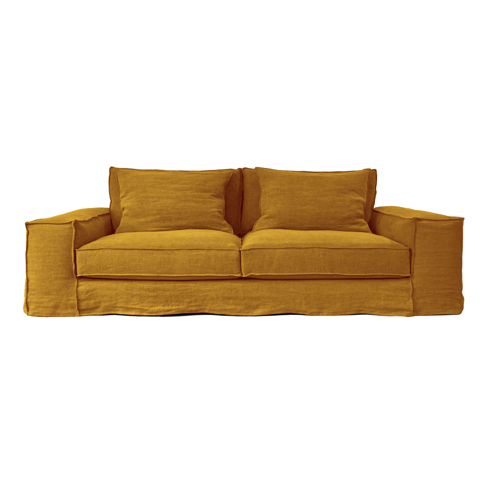 Sofas - Golden ochre Portobello sofa - 3 seats - JOLI JOUR PARIS