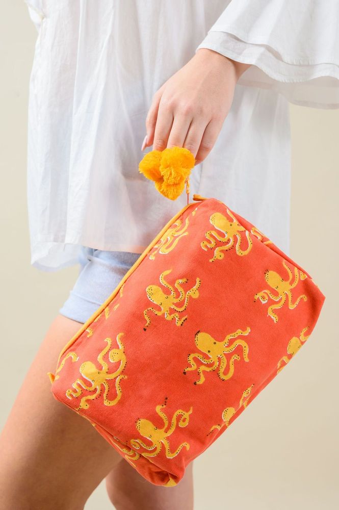 Bags and totes - Red Octopus Toiletry Bag - KORES ACCESSORIES