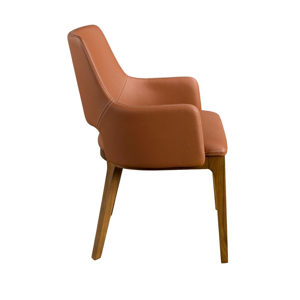 Chairs - Brown leatherette chair - ANGEL CERDÁ