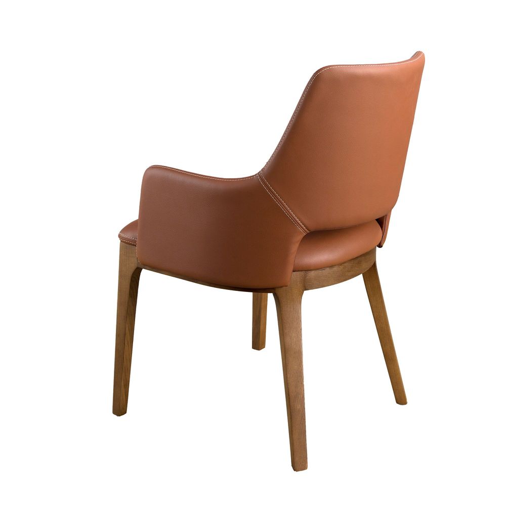 Chairs - Brown leatherette chair - ANGEL CERDÁ