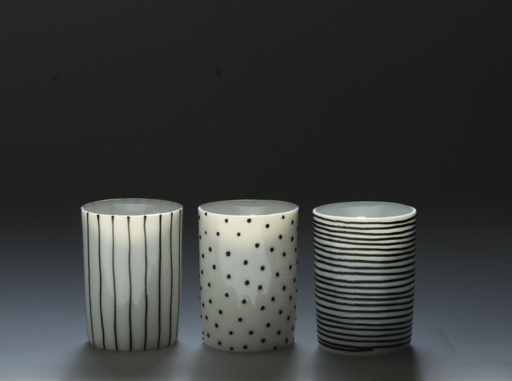 Céramique - Tasse XS noir&blanc - KAOLIN