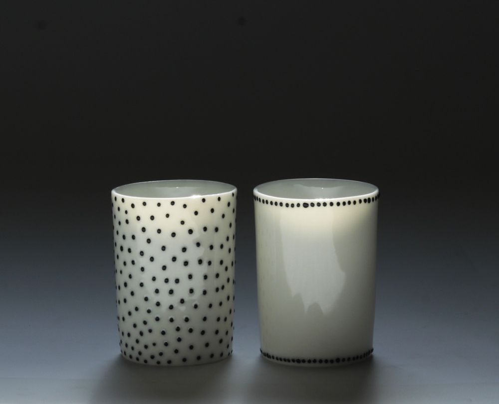 Céramique - Tasse XS noir&blanc - KAOLIN