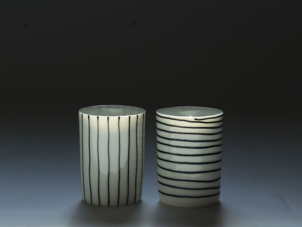 Céramique - Tasse XS noir&blanc - KAOLIN