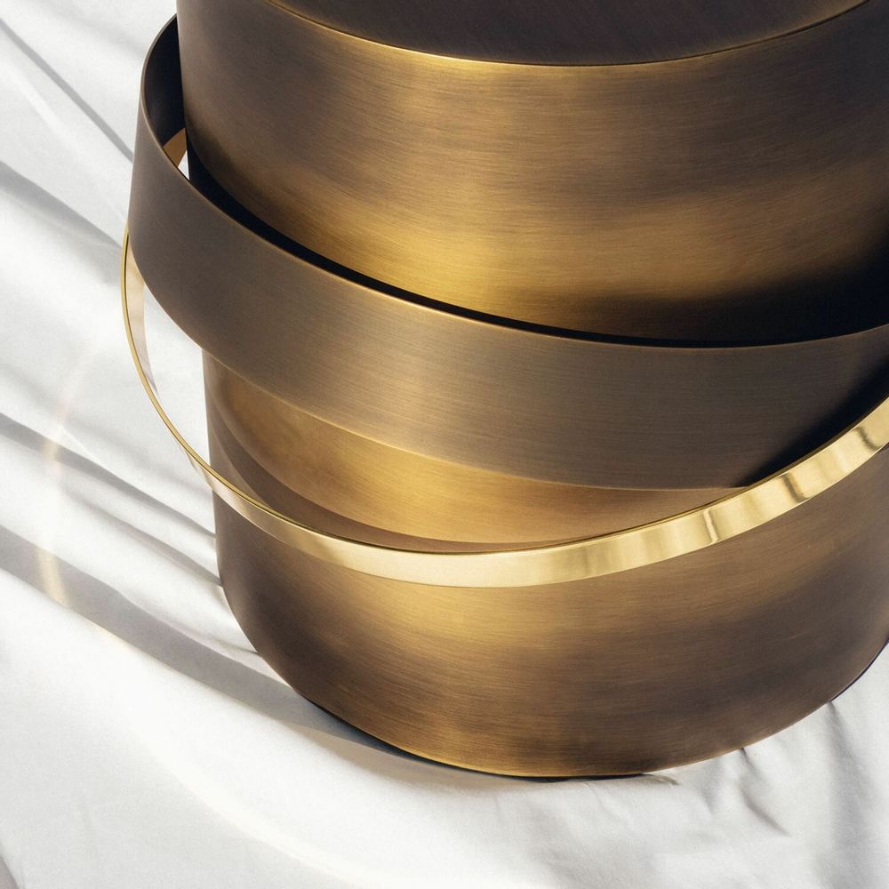 Tables basses - Table d'appoint Orbit En Bronze Avec Finition Dégradée - DUISTT