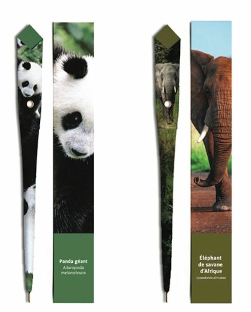 Pens and pencils - 48 Paper pens - ANIMAL COLLECTION 2 - PLUME DE PAPIER
