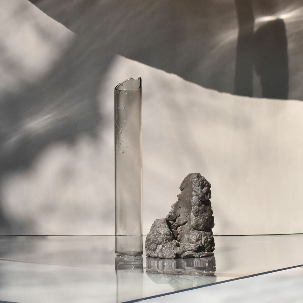 Vases - CATHARSIS, Sculptural Statement Small vase in Ash Black - COKI