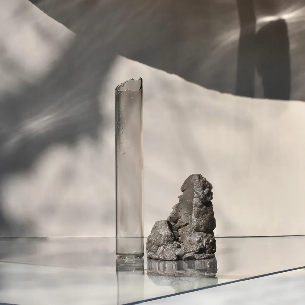 Vases - CATHARSIS, Sculptural Statement Small vase in Ash Black - COKI