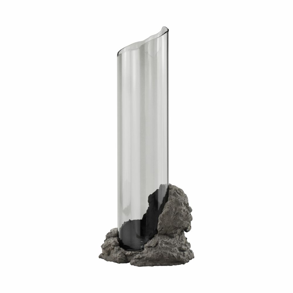 Vases - CATHARSIS Sculptural statement vase, in glass and stone - COKI