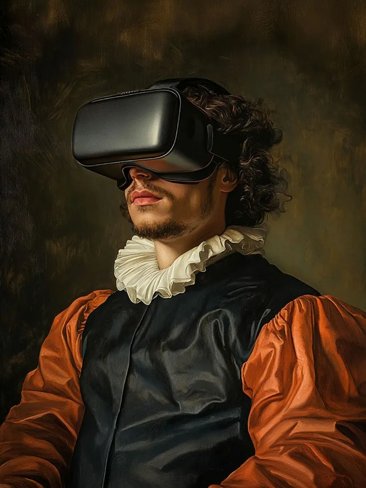 Poster - Historical Portraits Collection - Virtual Reality - BLUE SHAKER