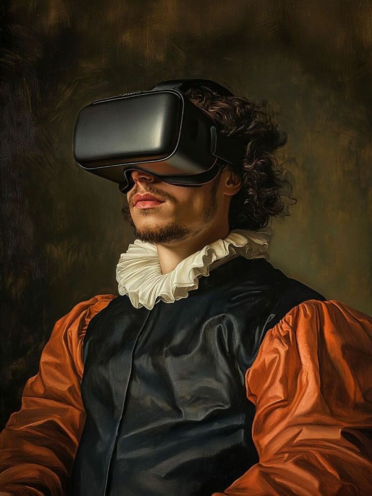 Poster - Historical Portraits Collection - Virtual Reality - BLUE SHAKER
