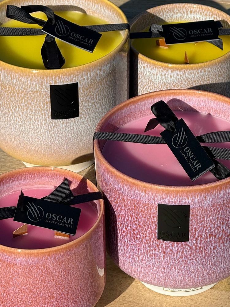 Cheminées d'extérieur - Pretty in Pink - OSCAR LUXURY CANDLES