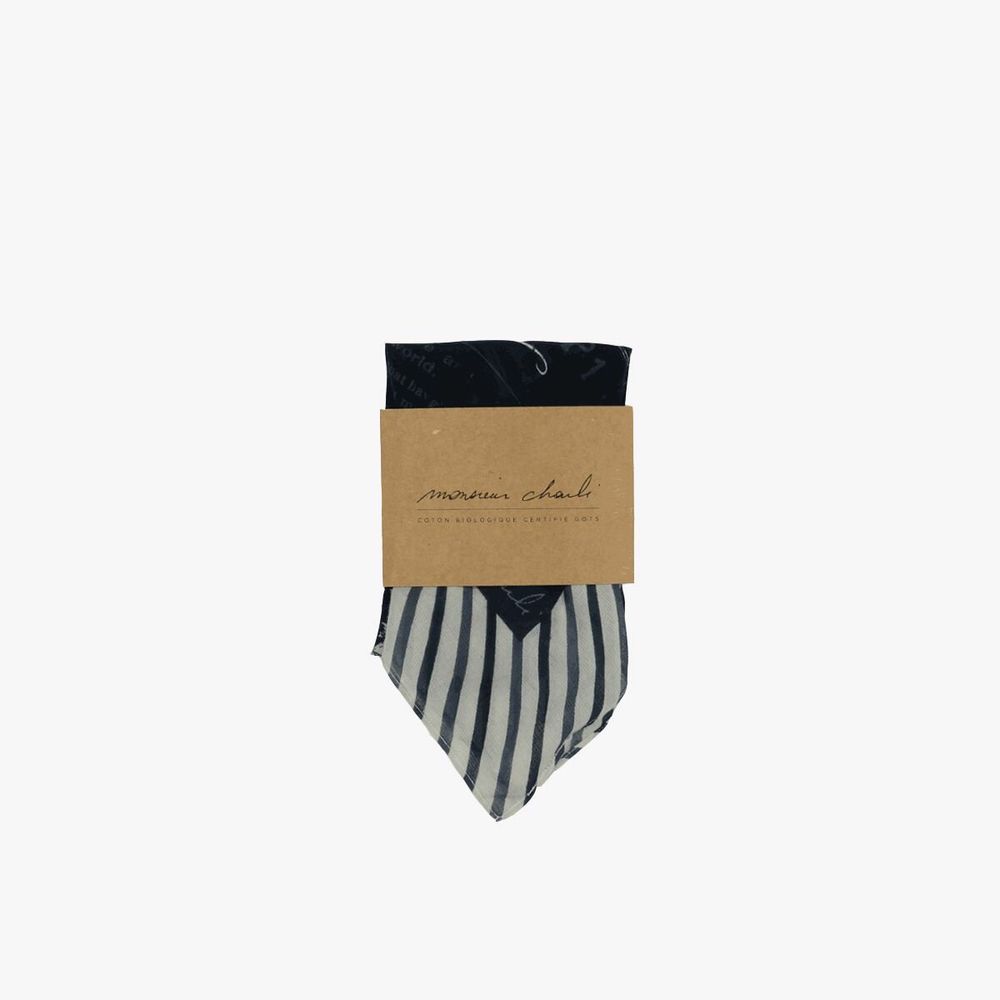 Foulards et écharpes - Bandana en coton bio BARBIER - MONSIEUR CHARLI