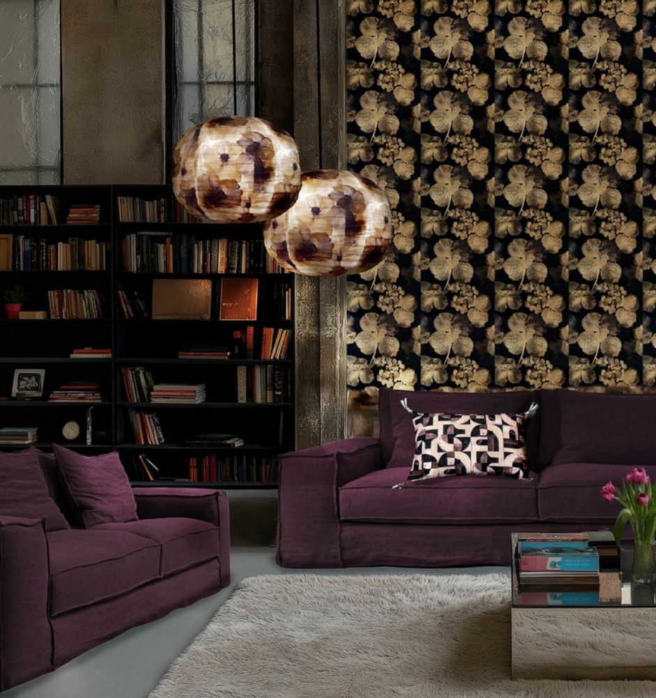 Hanging lights - FABRIC PENDANT - Toledo Black Collection - Toledo Black, Cube 80 - JOLI JOUR PARIS