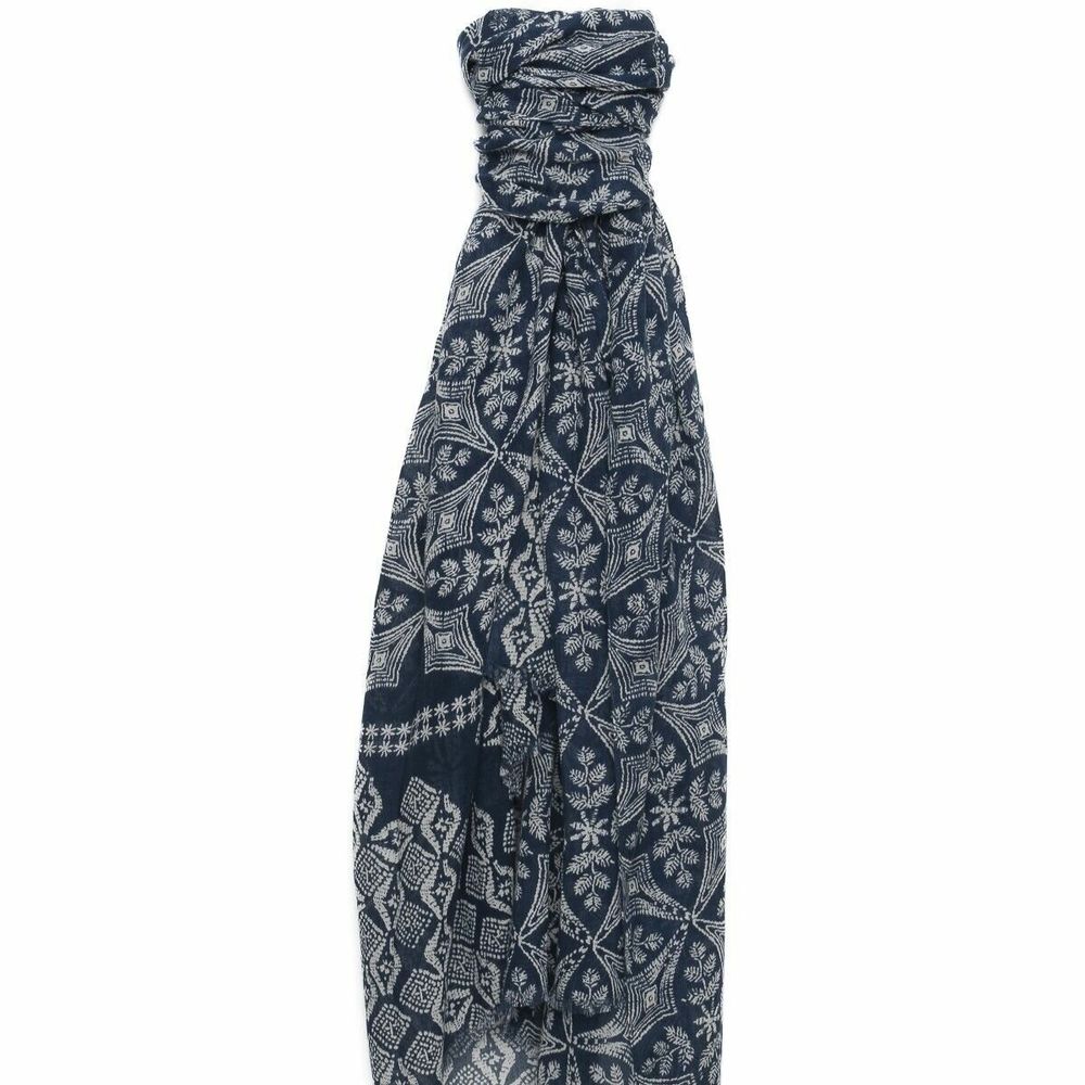 Foulards et écharpes - Chèche en coton FABIO bleu marine - MONSIEUR CHARLI
