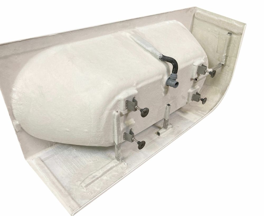Baignoires - Baignoire semi-îlot Murale CAPRI 180 Gauche L. 180 x l. 81 cm, SPALINA - SPALINA