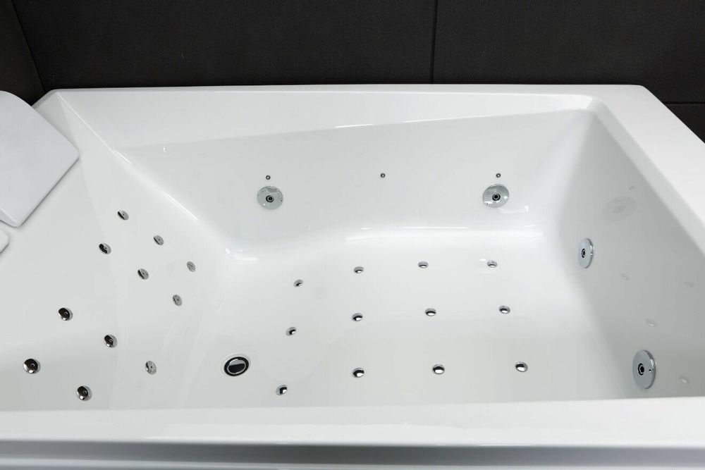 Baignoires - Baignoire balnéo 2 places KENSHO DUO Wave L180xl120xH68cm, SPALINA - SPALINA
