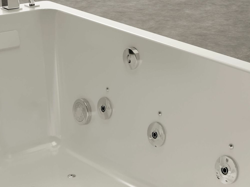 Baignoires - Baignoire balnéo BRAVA DUO Jets 2 places L.170 x l.100 cm, SPALINA - SPALINA