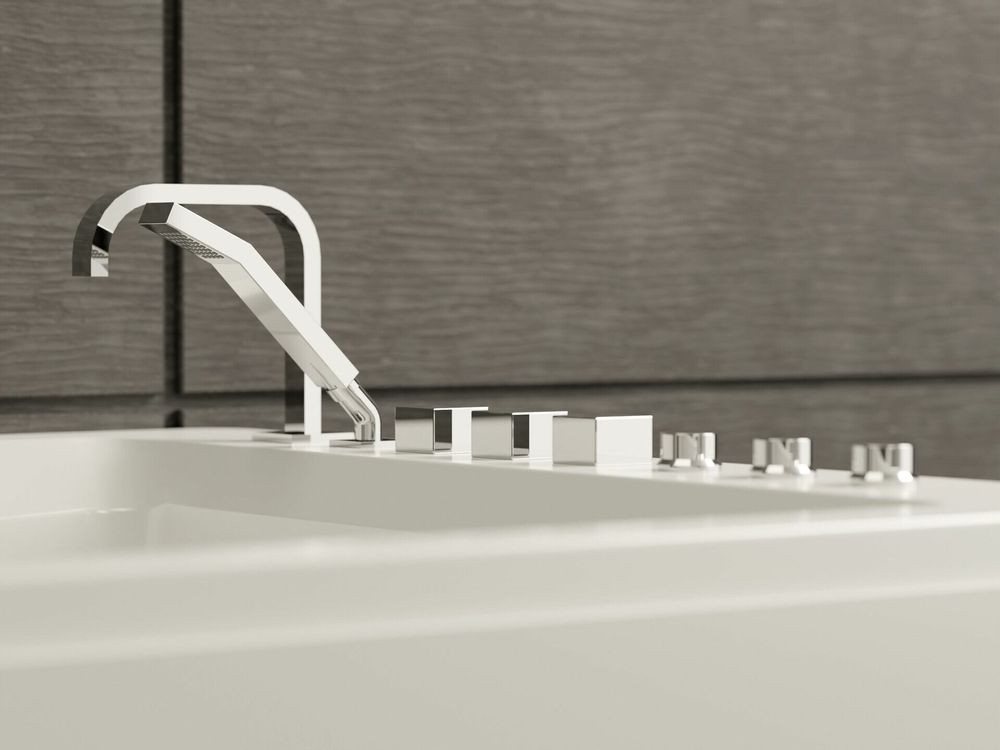 Baignoires - Baignoire balnéo TONSAY DUO Jets 2 places L. 180 x l. 120 cm, SPALINA - SPALINA