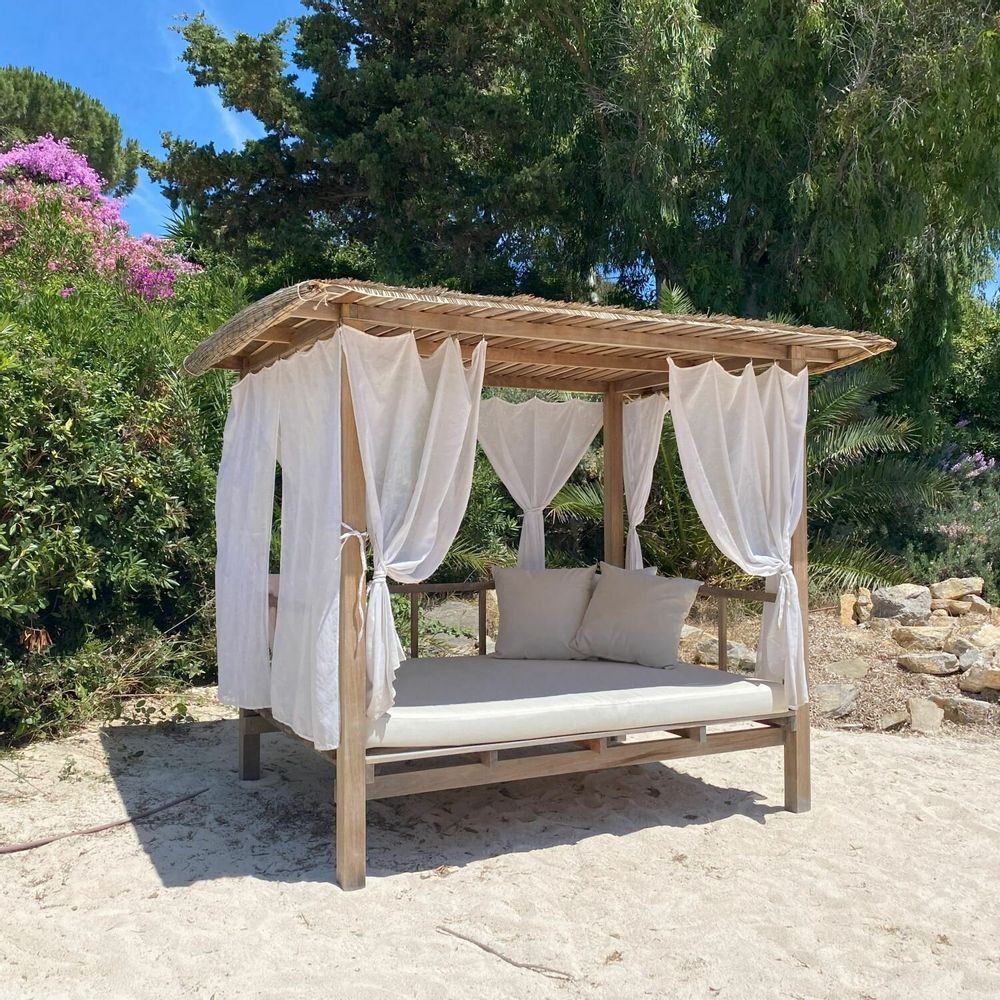 Lawn sofas - MADRAGUE - Gazebo, daybed, garden bed, relaxation area, shade - HONEYMOON