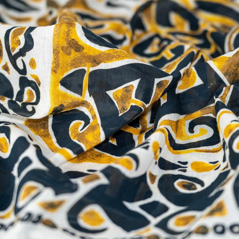 Scarves - ANDY printed cotton scarf - MONSIEUR CHARLI