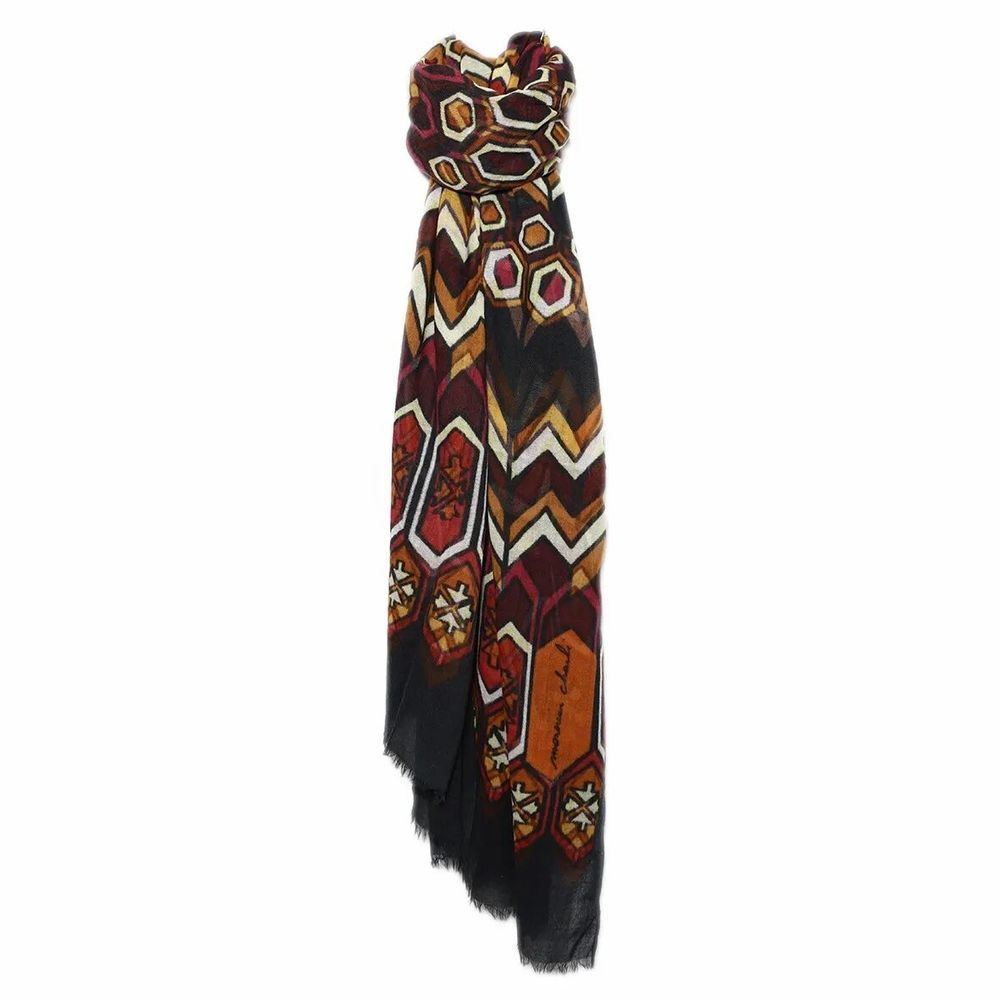 Scarves - ZAHIR printed wool blend scarf - MONSIEUR CHARLI