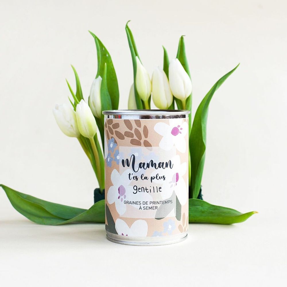 Cadeaux - Kit à semer "Maman t'es la plus gentille" Fabriqué en France - MAUVAISES GRAINES