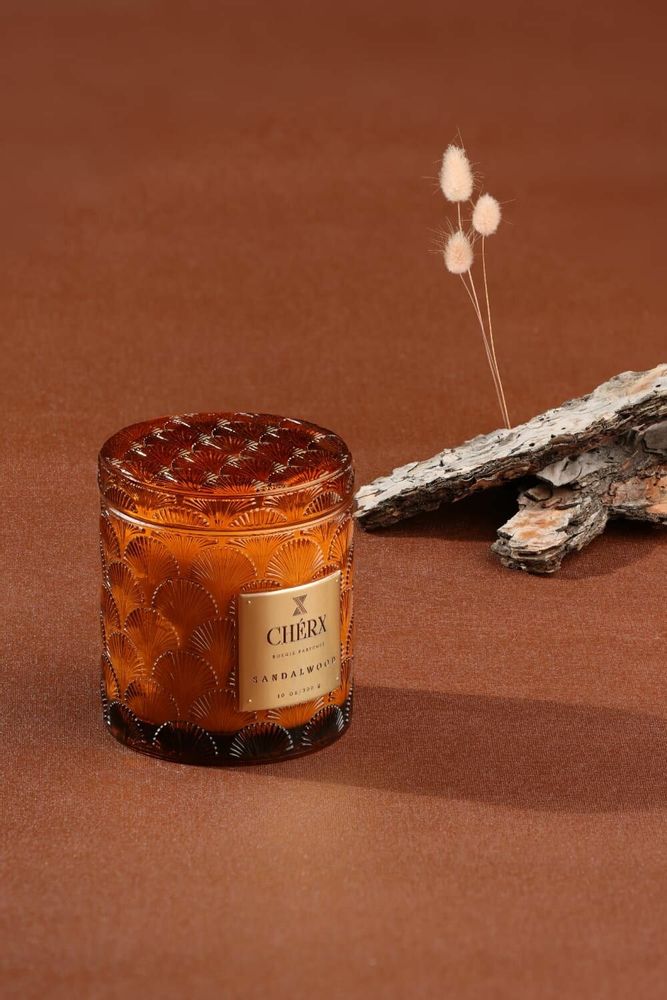 Objets de décoration - Bois de santal - Bougie en verre - CHÉRX