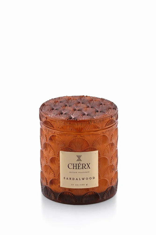 Decorative objects - Sandalwood Glass Jar Candle - CHÉRX