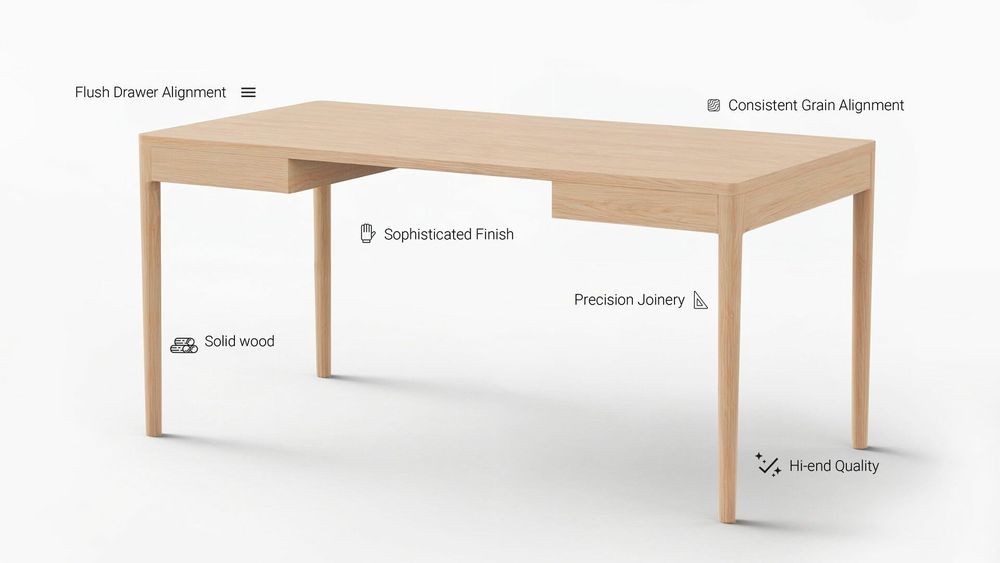 Bureaux - BUREAU DE RÉCEPTION 120 cm x 60 cm ash - MOR